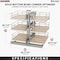 Rev-A-Shelf Steel, Light Brown, 26.4 in W, 26.5 in H, 20.4 in L, Light Brown 53PSPE3-15SC-MP - alternate 3
